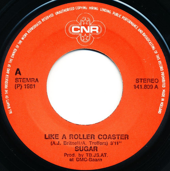 Sugar (10) : Like A Roller Coaster (7", Single)