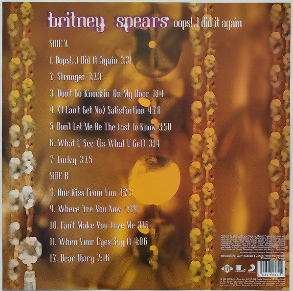 Britney Spears : Oops!...I Did It Again (LP, Album, Pic, RE, 20t)