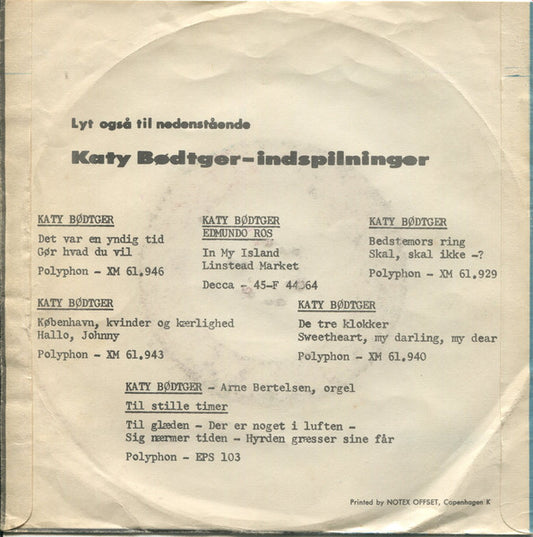 Katy Bødtger : Tom Pillibi (7", Single)