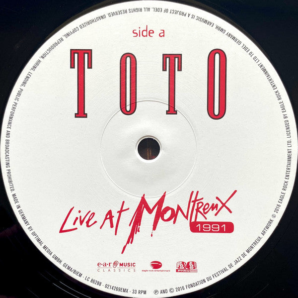 Toto : Live At Montreux 1991 (2xLP, Album, Ltd, RE, 180)