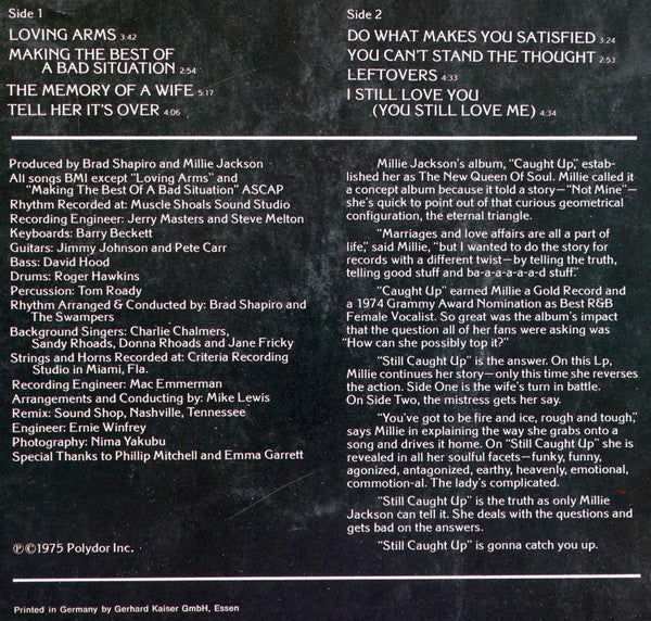 Millie Jackson : Still Caught Up (LP, Album)