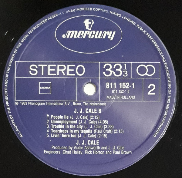 J.J. Cale : #8 (LP, Album, RE)