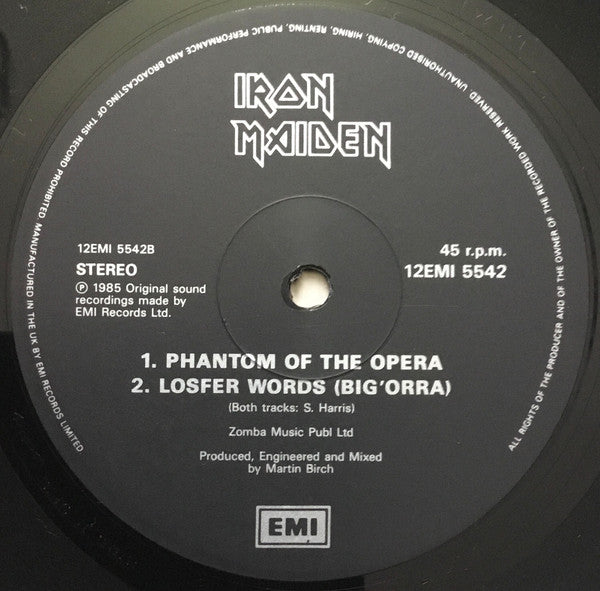 Iron Maiden : Run To The Hills (Live) (12")