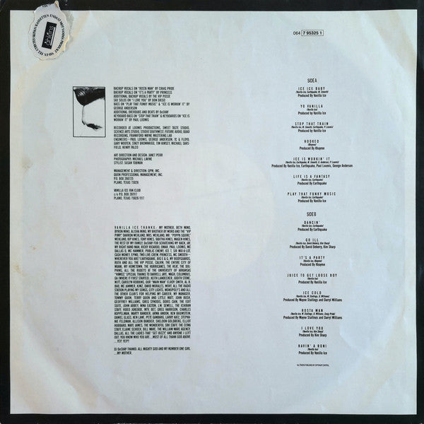 Vanilla Ice : To The Extreme (LP, Album)