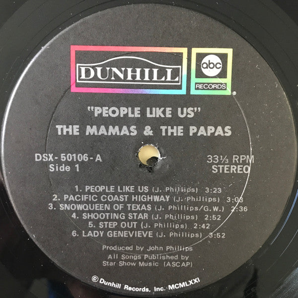 The Mamas & The Papas : People Like Us (LP, Album, Tru)