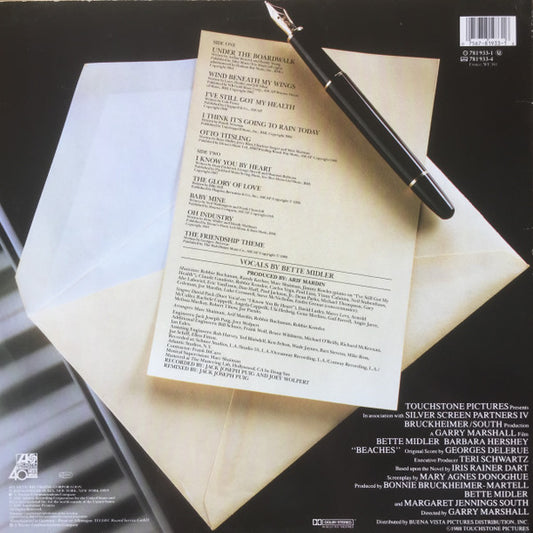 Bette Midler : Beaches (Original Soundtrack Recording) (LP, Album)