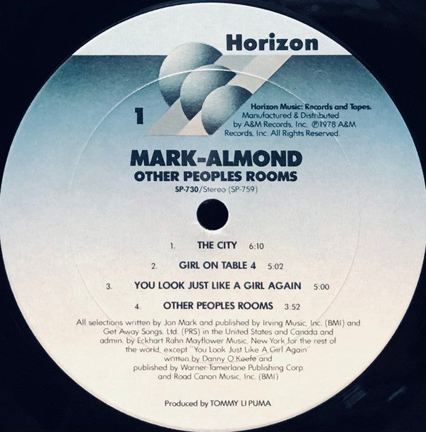 Mark-Almond : Other Peoples Rooms (LP, Album)