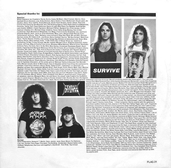 Nuclear Assault : Survive (LP, Album)