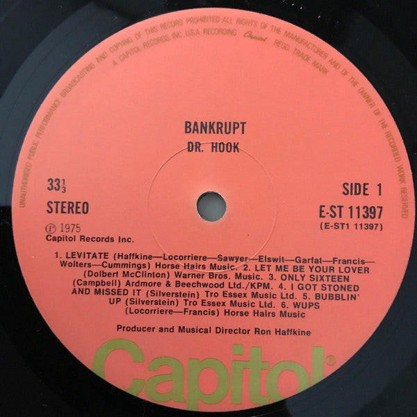Dr. Hook : Bankrupt (LP, Album)