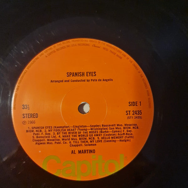 Al Martino - Spanish Eyes (LP) (Very Good Plus (VG+)) - Skanderborg Vinyl