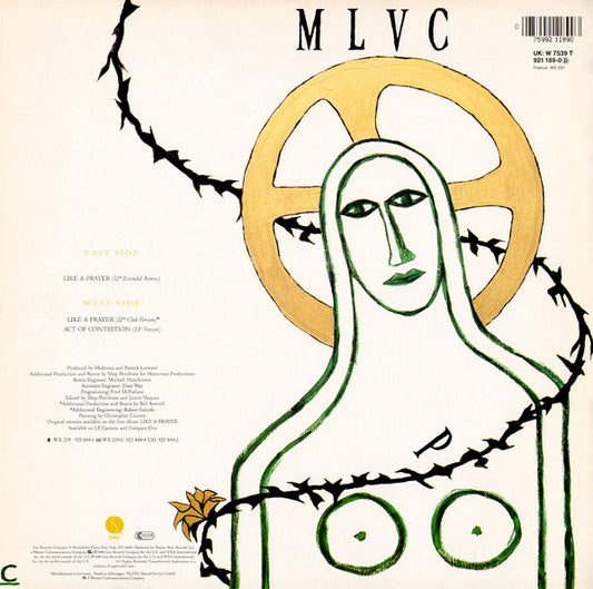 Madonna : Like A Prayer (12", Single, Glo)