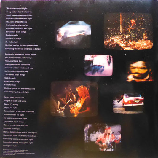 Joni Mitchell : Shadows And Light (2xLP, Album, RE)