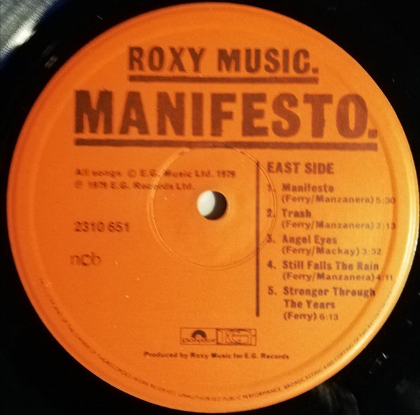 Roxy Music : Manifesto (LP, Album)