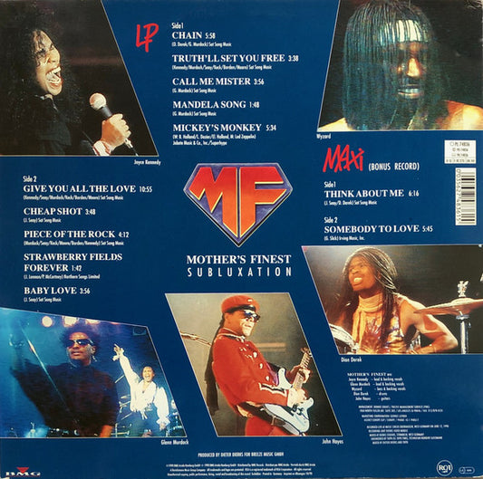 Mother's Finest : Subluxation (LP, Album + 12", Maxi)