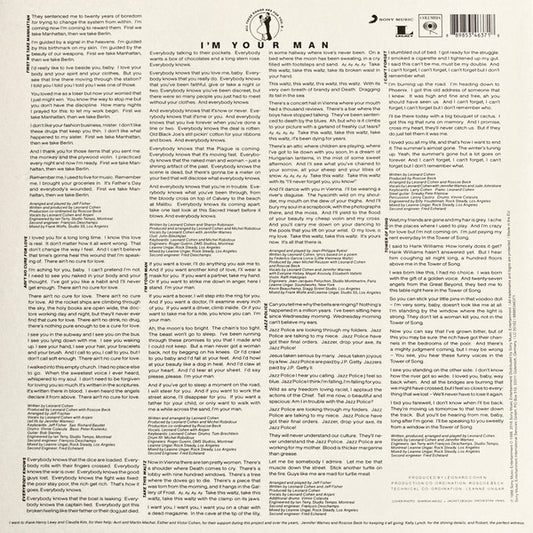 Leonard Cohen : I'm Your Man (LP, Album, RE, RM, 180)