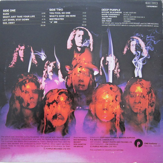Deep Purple : Burn (LP, Album)
