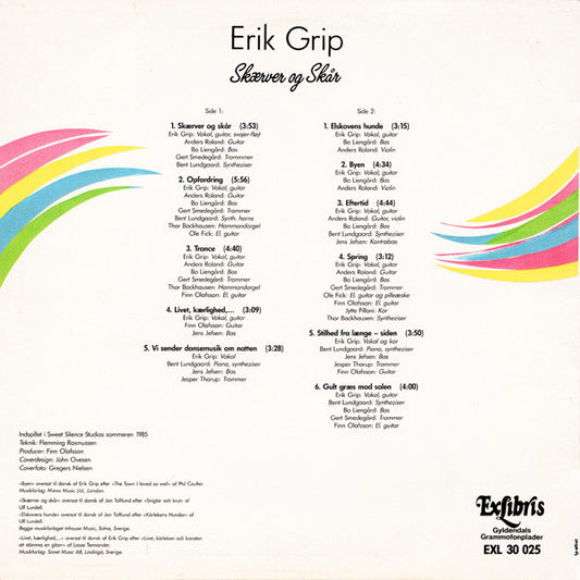 Erik Grip - Skærver Og Skår (LP) (Very Good Plus (VG+)) - Skanderborg Vinyl