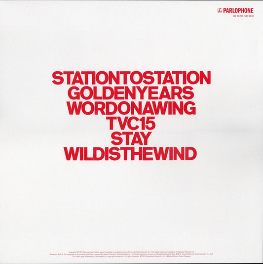 David Bowie - Station To Station (LP) (Mint (M)) - Skanderborg Vinyl