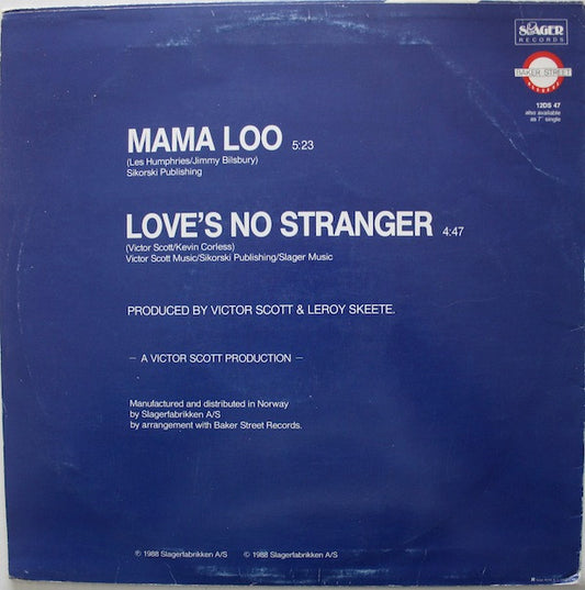 Victor Scott : Mama Loo / Love's No Stranger (12")