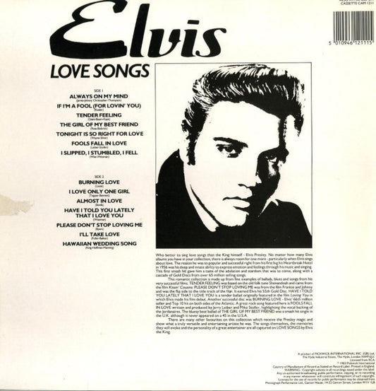 Elvis Presley - Love Songs (LP) (Very Good Plus (VG+)) - Skanderborg Vinyl