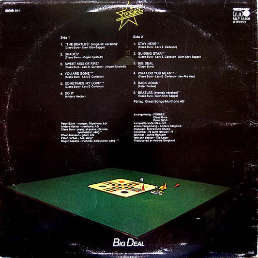 Forbes - Big Deal (LP) (Very Good Plus (VG+)) - Skanderborg Vinyl