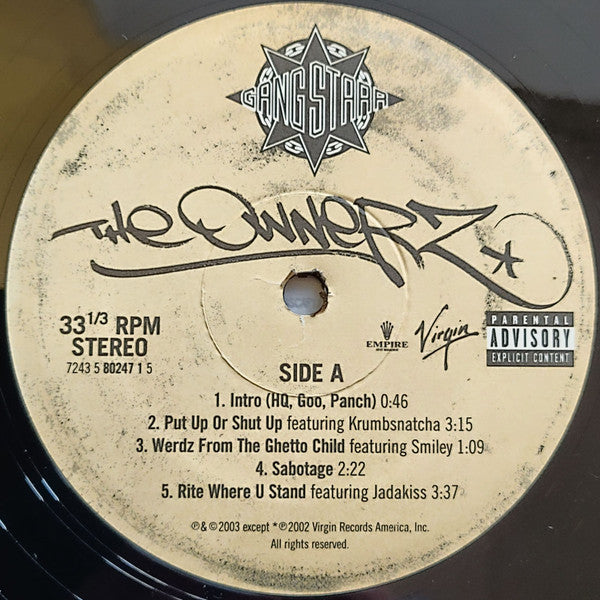 Gang Starr - The Ownerz (2xLP) (Very Good Plus (VG+)) - Skanderborg Vinyl