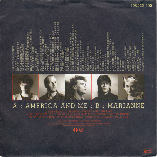 Red Guitars : America And Me (7", Single)