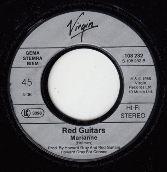 Red Guitars : America And Me (7", Single)