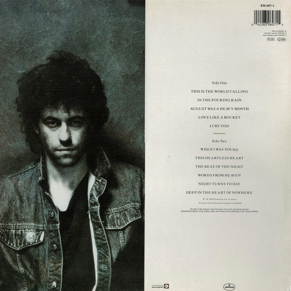 Bob Geldof : Deep In The Heart Of Nowhere (LP, Album)