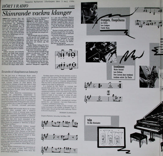 Ulf Adåker, Radiojazzgruppen : Chordeography (LP, Album)