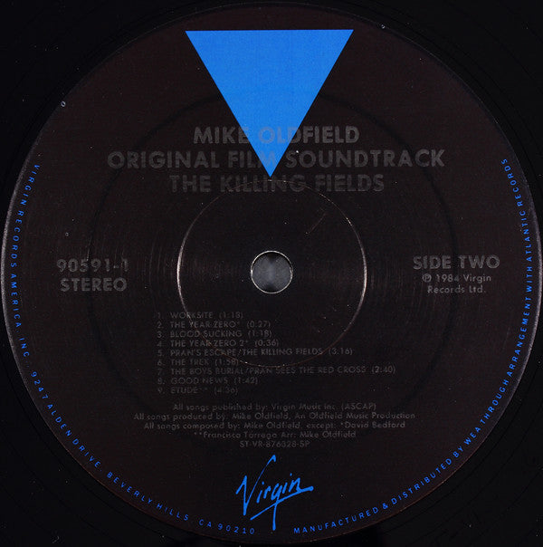 Mike Oldfield : The Killing Fields (Original Film Soundtrack) (LP, Album, SP )