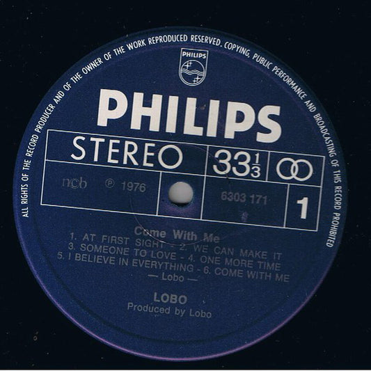 Lobo (3) : Come With Me (LP, Album)