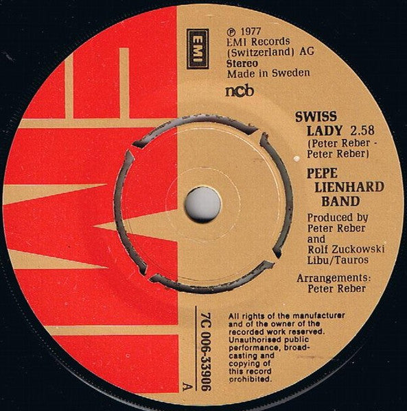 Pepe Lienhard Band : Swiss Lady (7", Single)