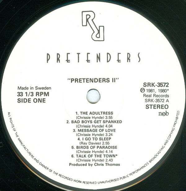 The Pretenders : Pretenders II (LP, Album)