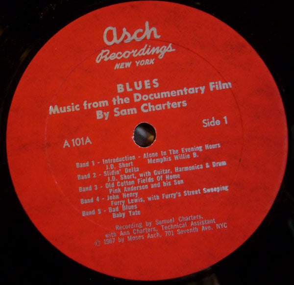 Various : The Blues (Music From The Film By Samuel Charters) (LP)
