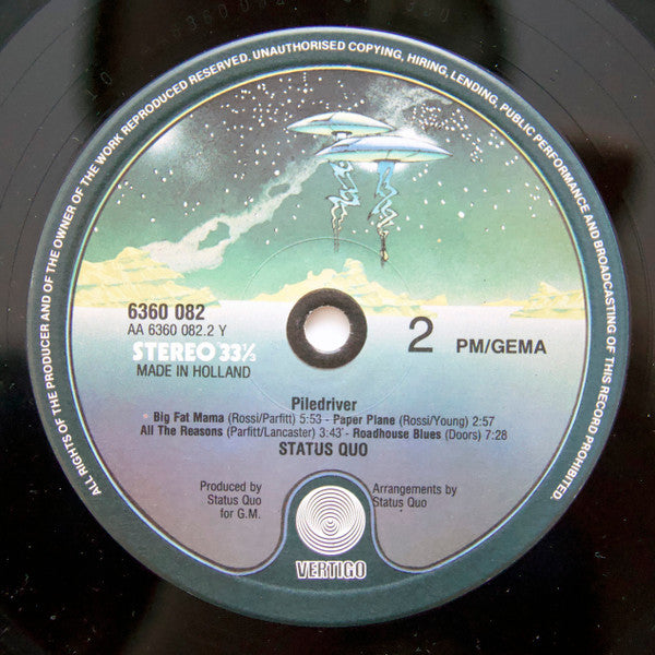 Status Quo : Piledriver (LP, Album, RE, Gat)
