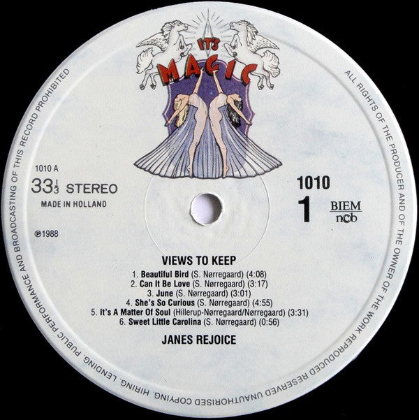 Janes Rejoice : Views To Keep (LP, Album)