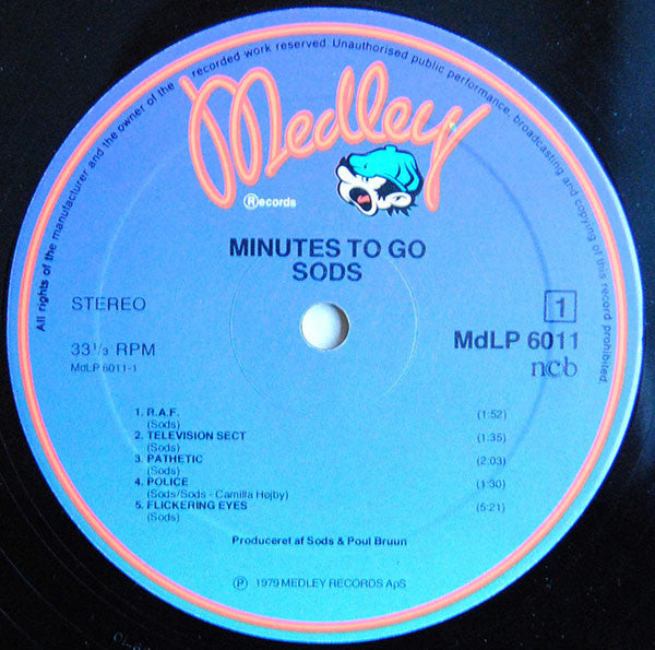Sods : Minutes To Go (LP, Album)