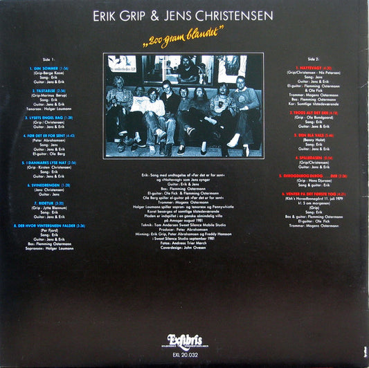 Erik Grip & Jens Christensen - 200 Gram Blandet (LP) (Very Good Plus (VG+)) - Skanderborg Vinyl