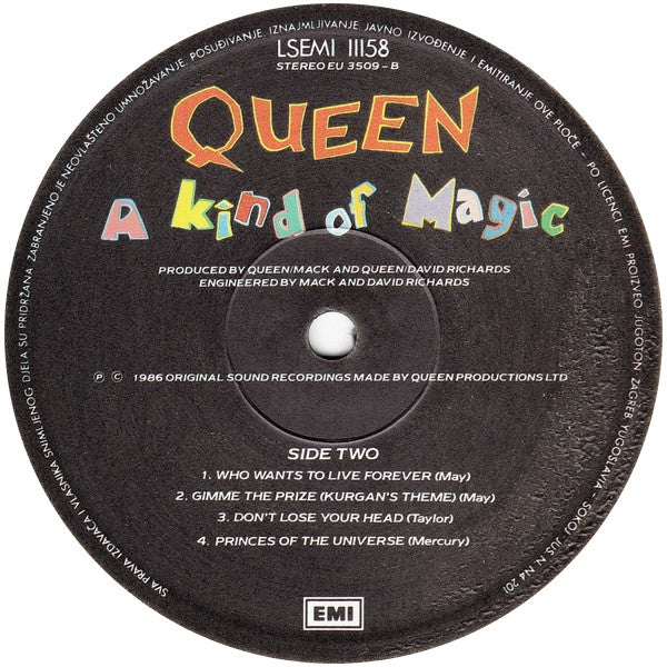 Queen : A Kind Of Magic (LP, Album, Gat)