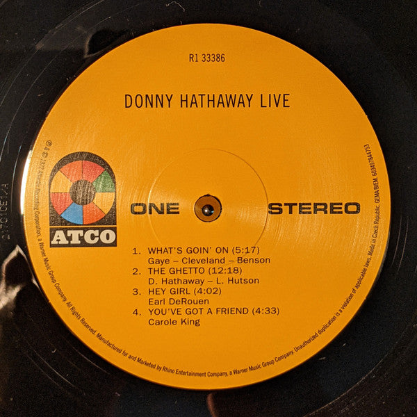 Donny Hathaway : Live (LP, Album, RSD, Ltd, RE, 180)