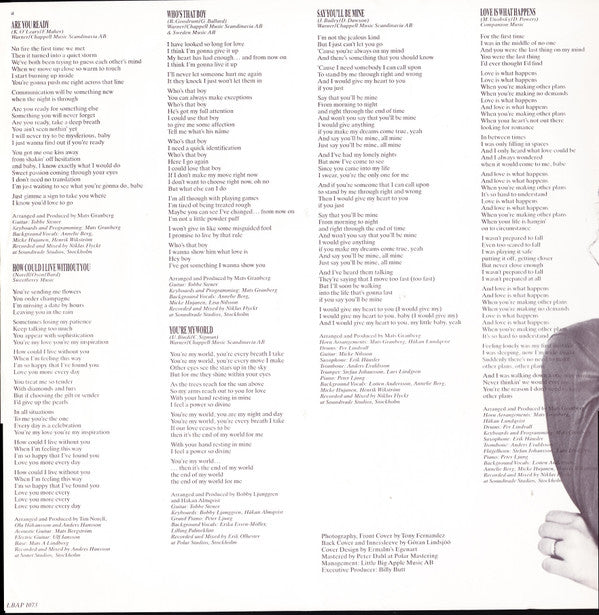 Lisa Nilsson : Lean On Love (LP)