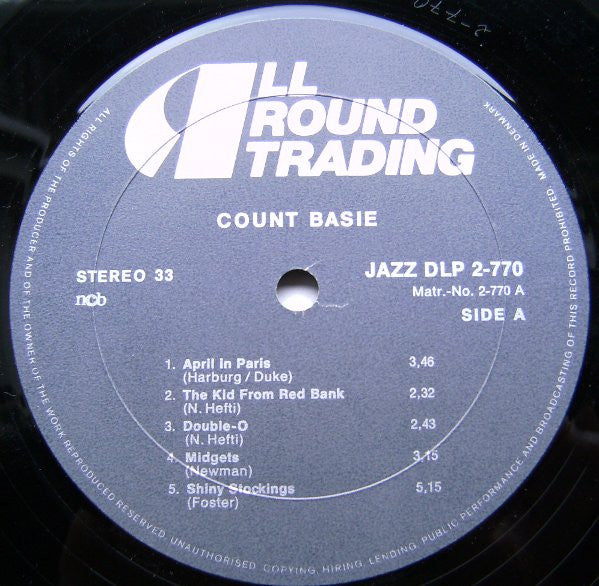 Count Basie : The King Of Jazz (2xLP, Comp)