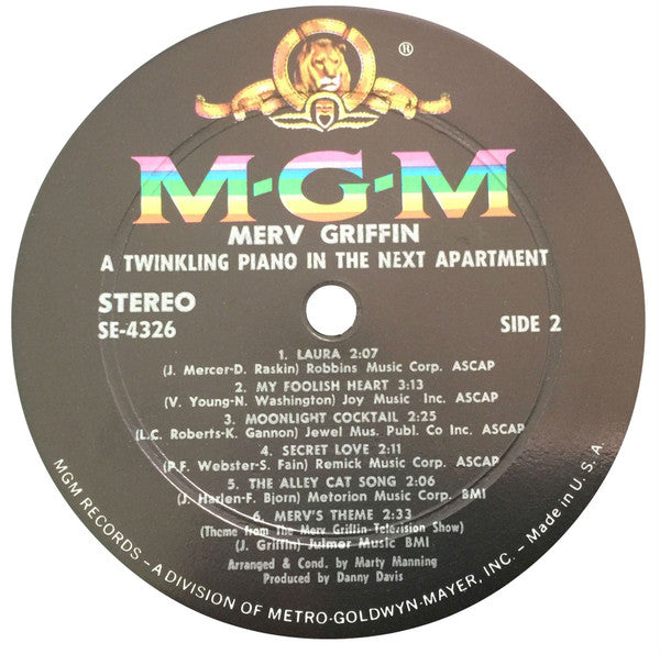 Merv Griffin : A Tinkling Piano In The Next Apartment (LP, Album)