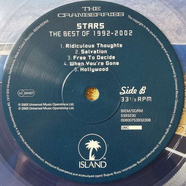 The Cranberries : Stars: The Best Of 1992-2002 (2xLP, RSD, Comp, Ltd, RE, Tra)