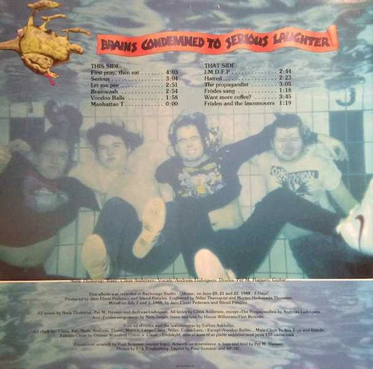 Sliced Pimples : Brains Condemned To Serious Laughter (LP, Album)