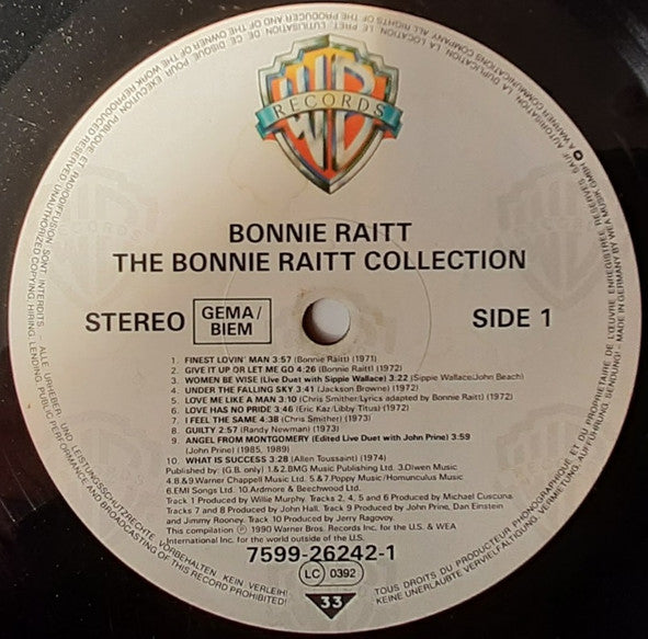 Bonnie Raitt - The Bonnie Raitt Collection (LP) (Very Good Plus (VG+)) - Skanderborg Vinyl
