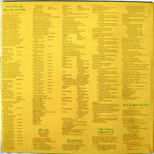 Stevie Wonder : Hotter Than July (LP, Album, Gat)