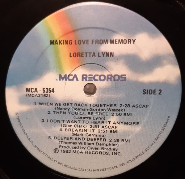 Loretta Lynn : Making Love From Memory (LP, Album)
