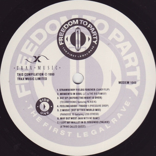 Various : Freedom To Party 1 - The First Legal Rave (2xLP, Comp)